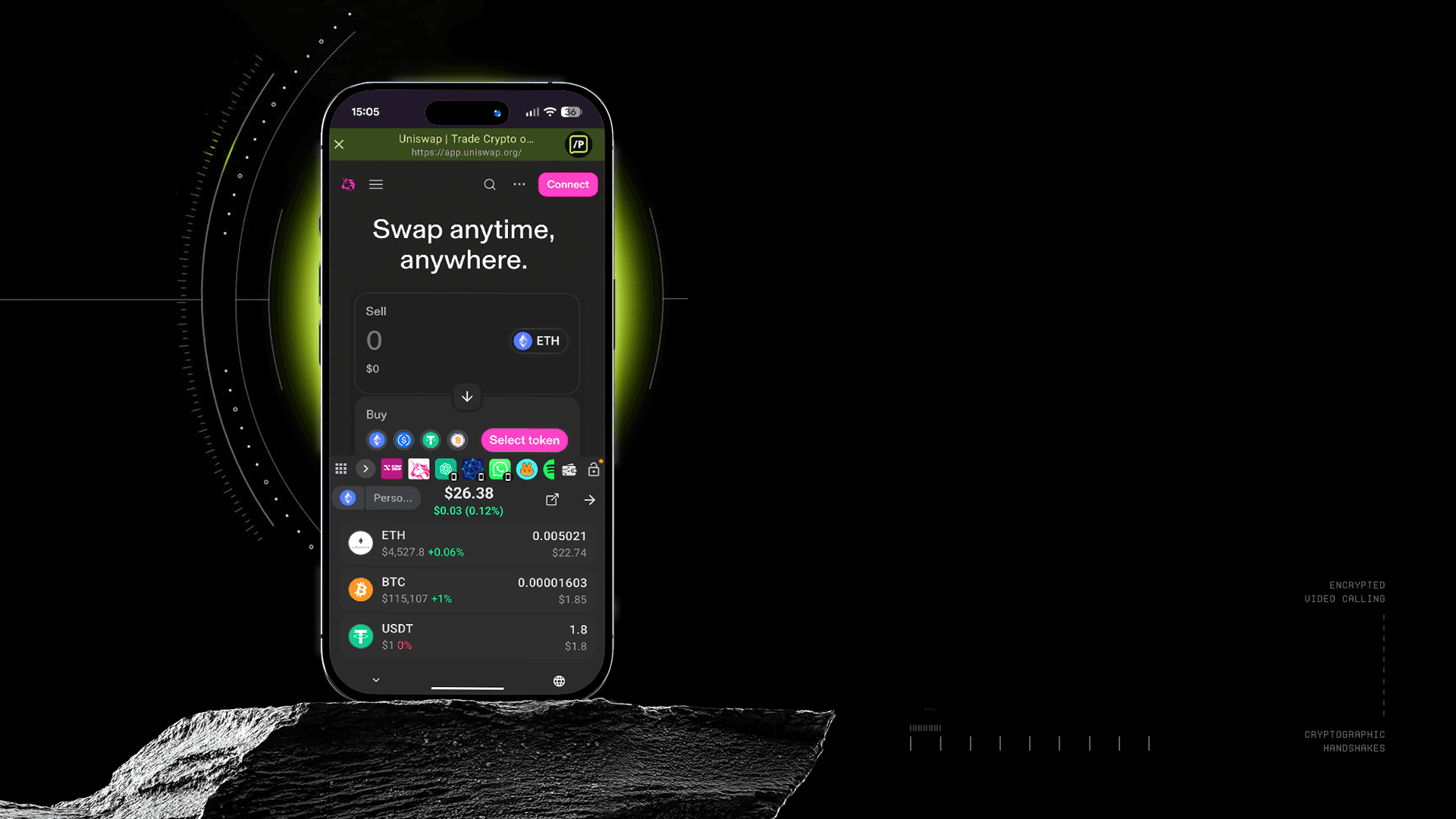 HOLE-PUNCH POWERED VIDEO CHAT Background